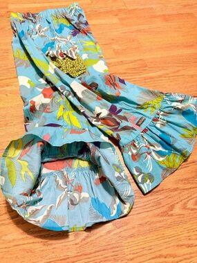 HTF Matilda Jane 12Y Cherry Farm Big Ruffles Wide leg pants - You & Me 2011
